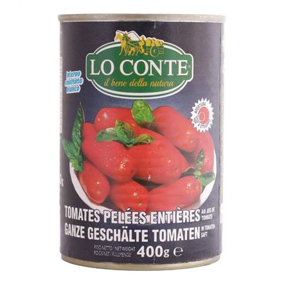 KALINDRA | Lo Conte. Superior Quality Whole Peeled Tomatoes. Available in 2 Sizes