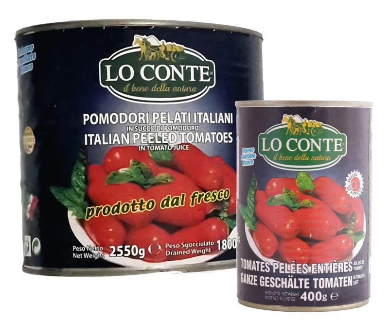 KALINDRA | Lo Conte. Premium quality whole peeled tomatoes