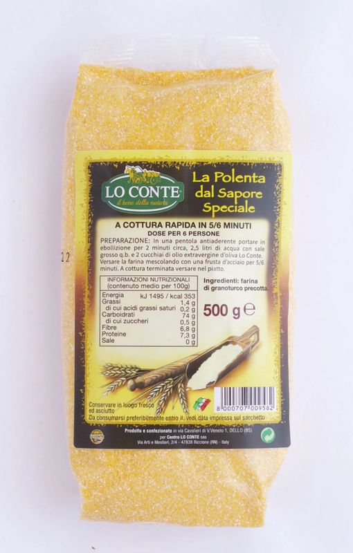 KALINDRA | Lo Conte. Instant Cooking Polenta: 5-6 minutes
