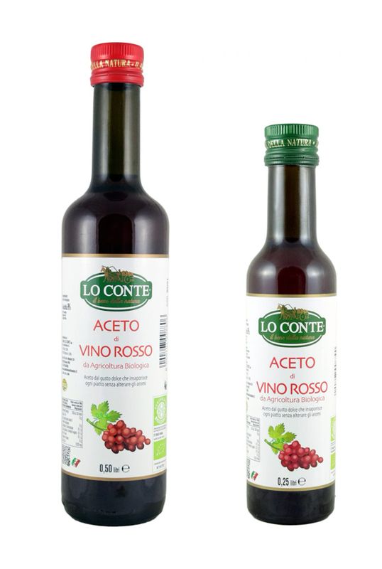 KALINDRA | Lo Conte. Organic Red Wine Vinegar. 2 formats available.