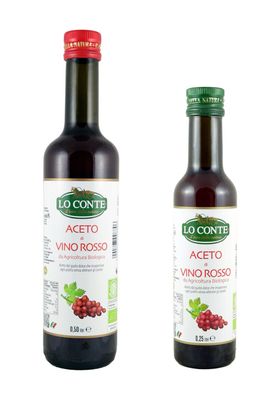 KALINDRA | Lo Conte. Organic Red Wine Vinegar. 2 formats available.