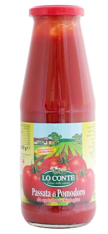 KALINDRA | Lo Conte. Superior quality organic tomato purée. 700 gr / 24.69 oz