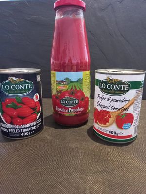 KALINDRA | Lo Conte. Superior Quality Tomato Pulp. 400 gr / 14.11 oz