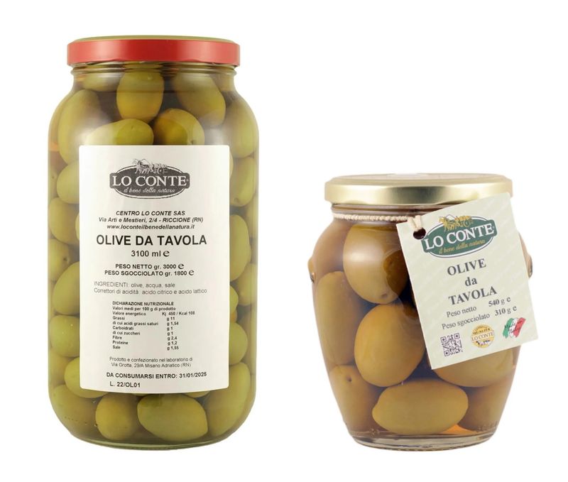 KALINDRA | Lo Conte. Table olives in brine. 2 formats