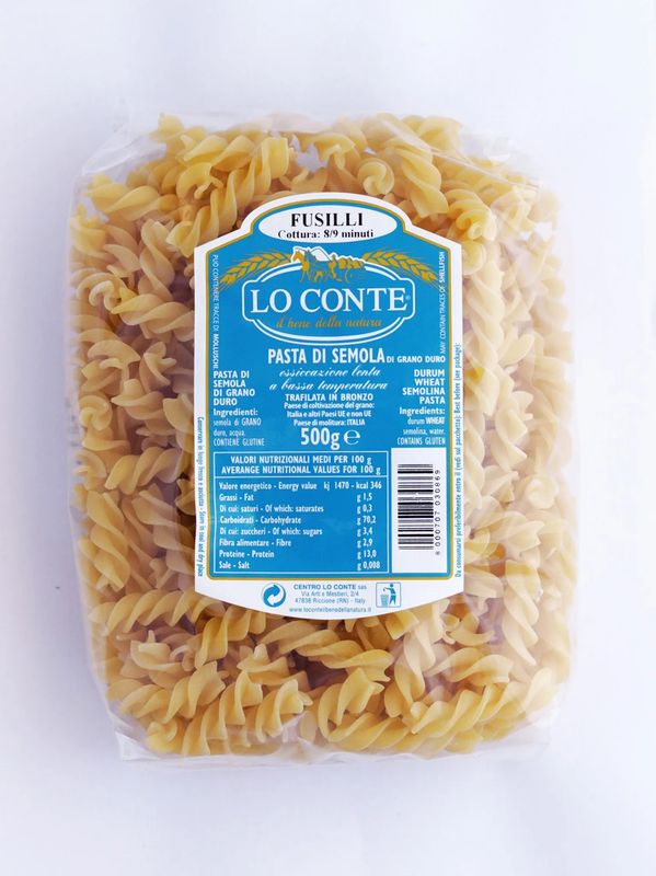 KALINDRA | Lo Conte. Fusilli. 500 gr / 17,64 oz