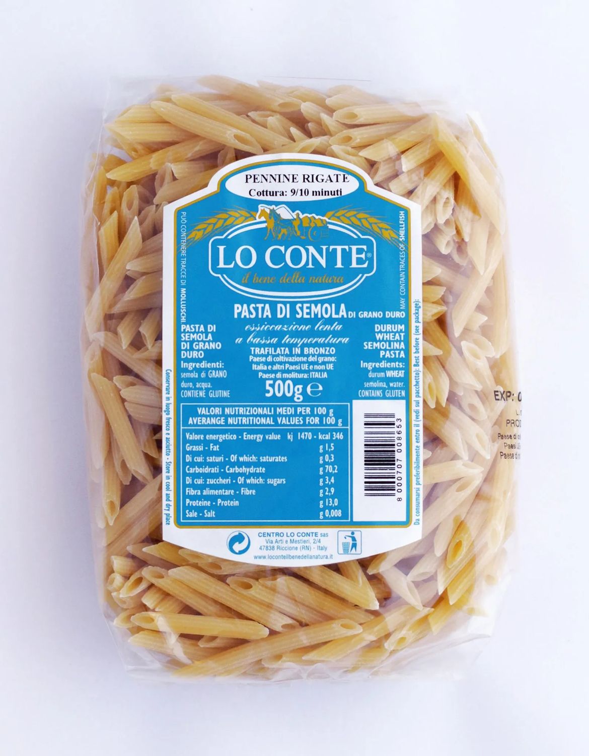 KALINDRA | Lo Conte. Pennine Rigate. 500 gr / 17.64 oz