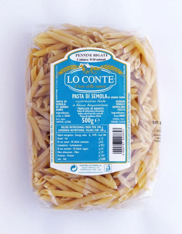 KALINDRA | Lo Conte. Pennine Rigate. 500 gr / 17.64 oz