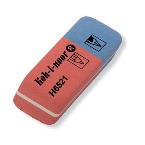 Gomma rosso/blu KOH-I-NOOR Blustar caucci per matita e inchiostro 90x140x10mm H6521-40