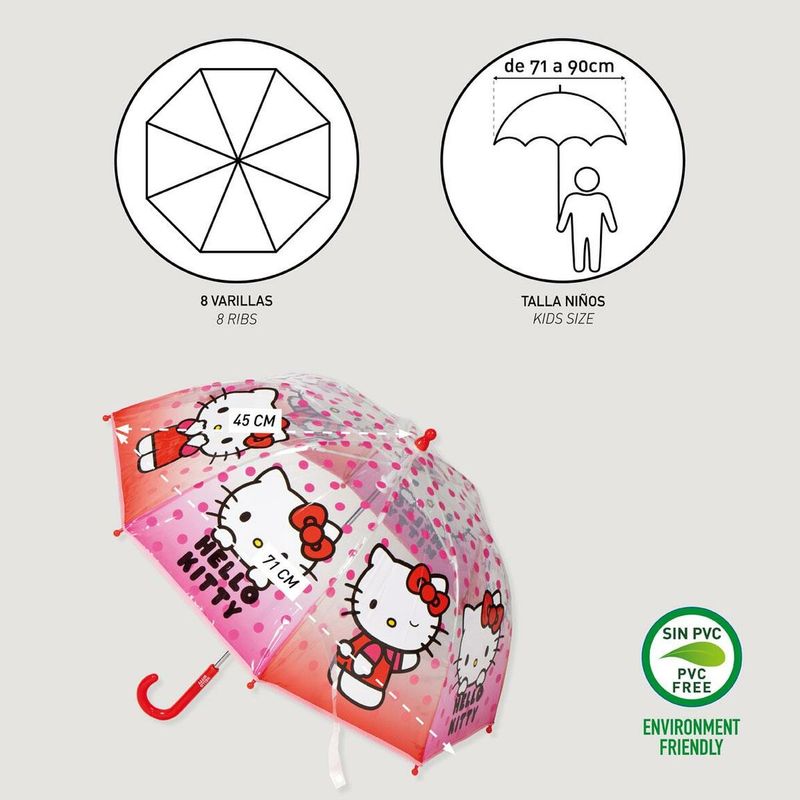 KALINDRA | BB. Umbrella Hello Kitty Pink 45 cm Ø 45 cm