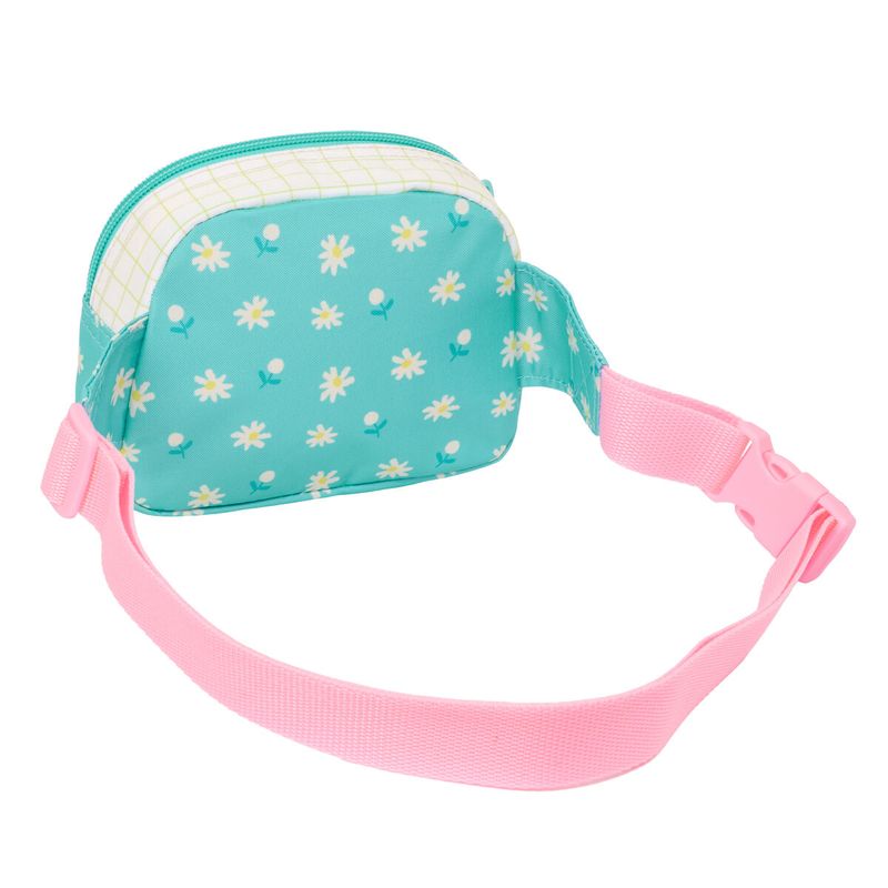 KALINDRA | BB. Sac banane Peppa Pig Pretty flowers Jaune Menthe 14 x 11 x 4 cm