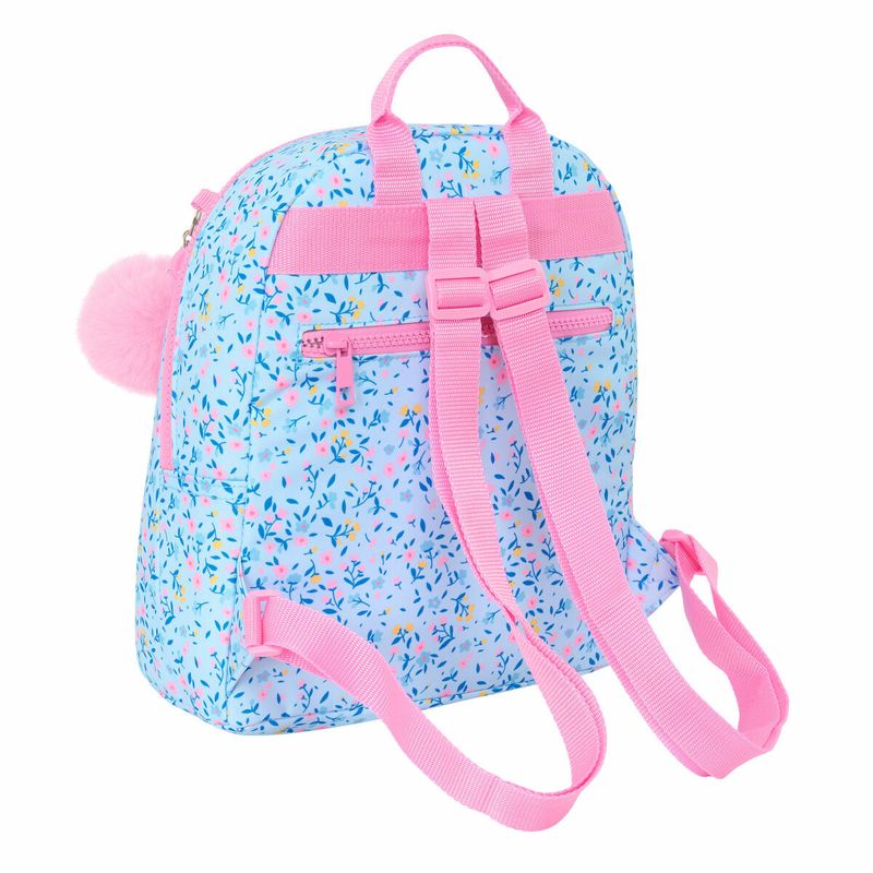 KALINDRA | BB. Casual Backpack Vicky Martín Berrocal Paraíso Pink Light Blue 25 x 30 x 13 cm