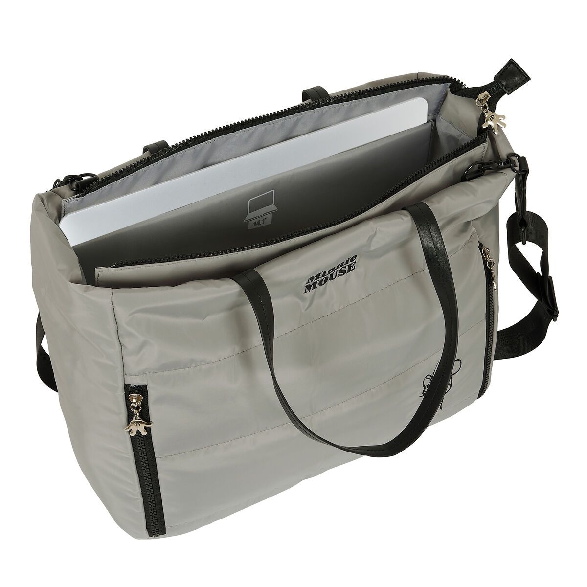 KALINDRA | BB. Bag Minnie Mouse Teen Sand Padded Grey 40 x 31 x 17 cm