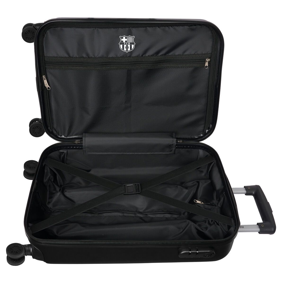 KALINDRA | BB. Cabin Trolley F.C. Barcelona Black 20'' 34,5 x 55 x 20 cm