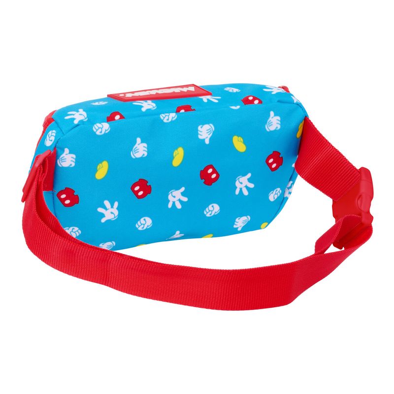 KALINDRA | BB. Sac banane Mickey Mouse Clubhouse Fantastic Bleu Rouge 23 x 14 x 9 cm