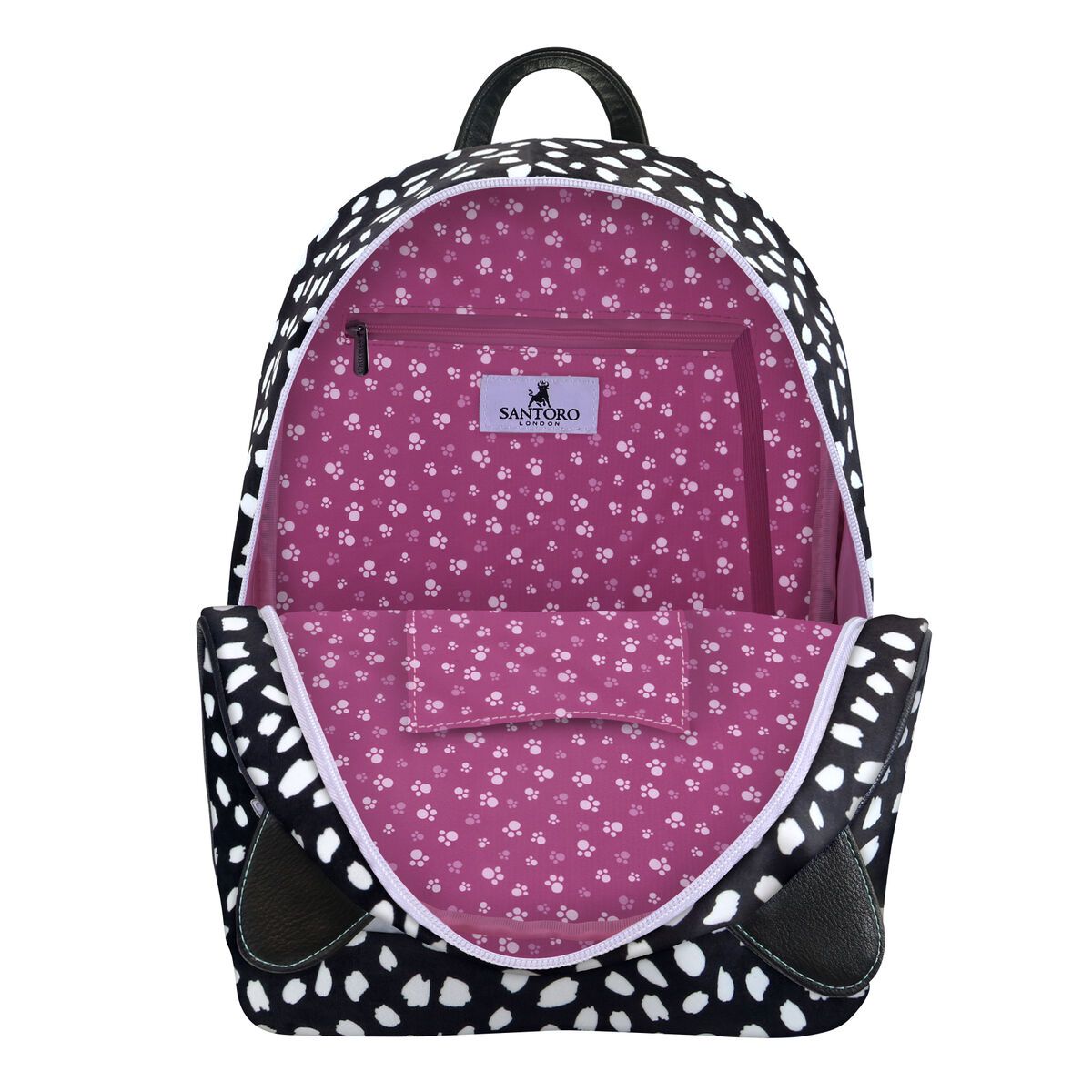 KALINDRA | BB. Casual Backpack Gorjuss Smitten kitten Black White (25,5 x 31 x 10 cm)