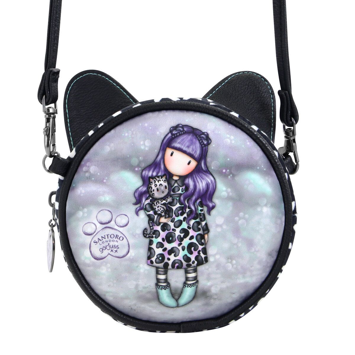 KALINDRA | BB. Shoulder Bag Gorjuss Smitten kitten Black White (13,5 x 5,5 x 13,5 cm)