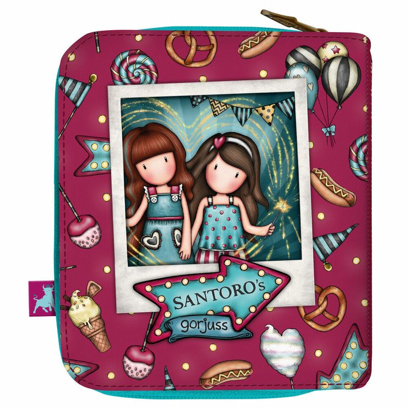 KALINDRA | BB. Purse Gorjuss Fireworks Maroon 10 x 12 x 3 cm