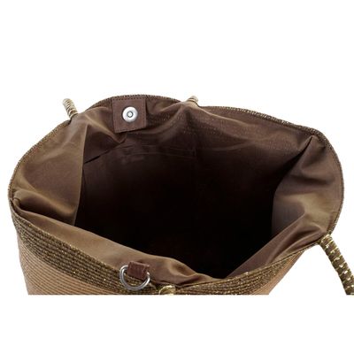 KALINDRA | BB. Beach Bag DKD Home Decor Brown Green Beige Mint Fibre 43 x 10 x 28 cm (2 Units)