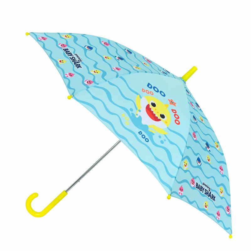 KALINDRA | BB. Umbrella Baby Shark Beach day Yellow Light Blue (Ø 86 cm)