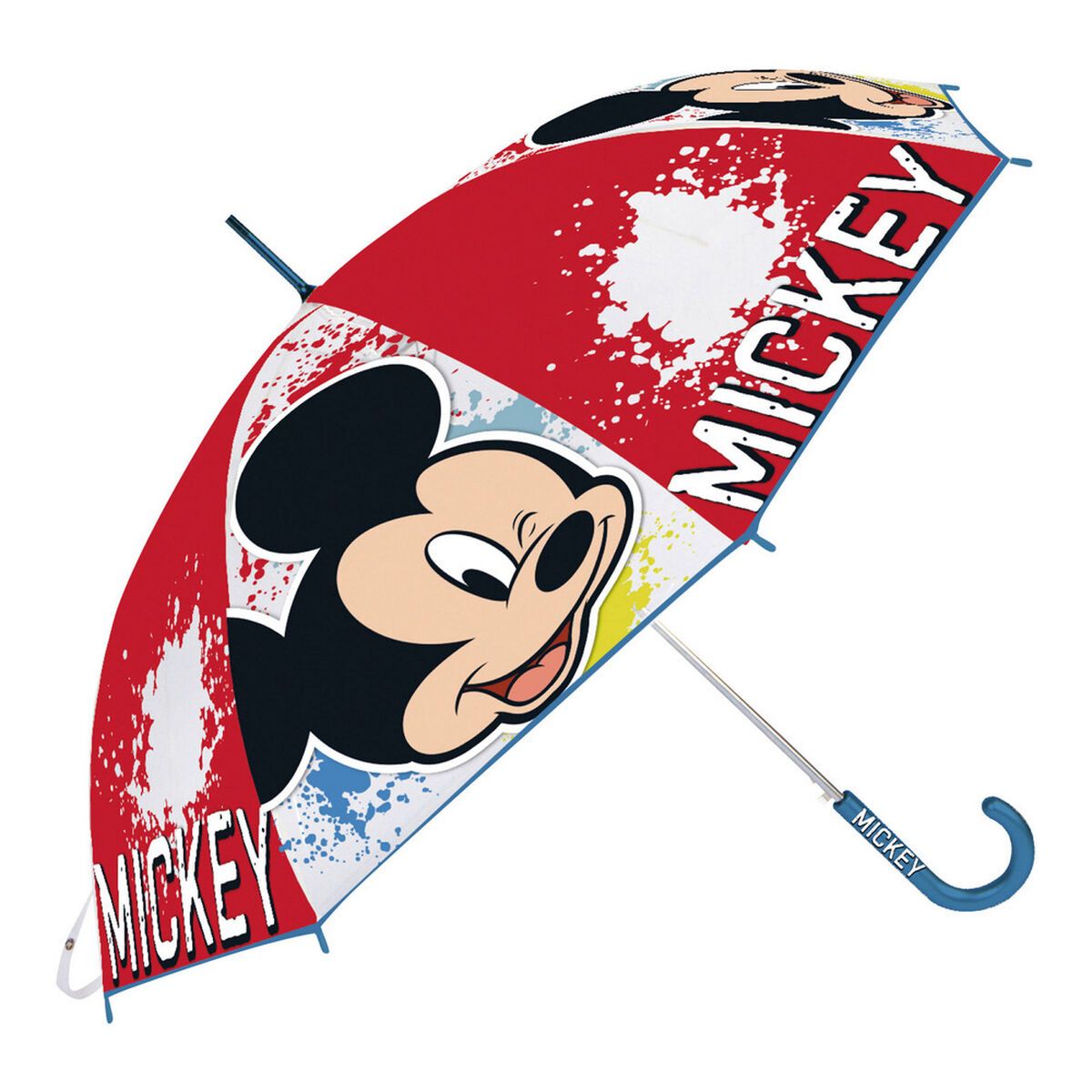 KALINDRA | BB. Umbrella Mickey Mouse Happy smiles Red Blue (Ø 80 cm)