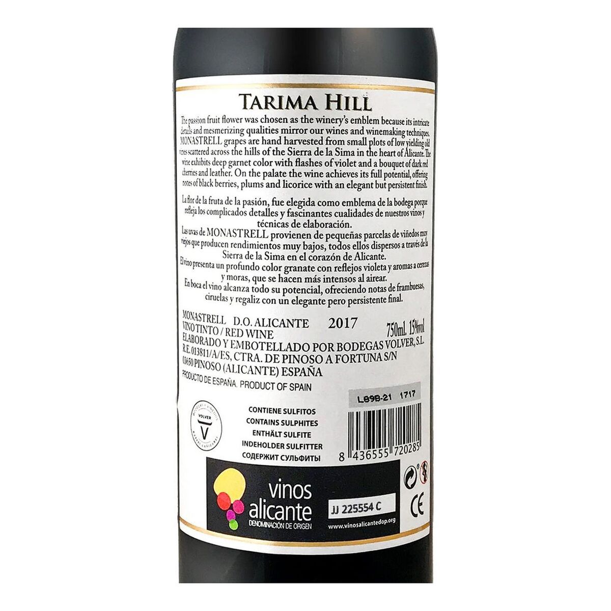 KALINDRA | BB. Red Wine Volver Tarima Hill Monastrell (75 cl)