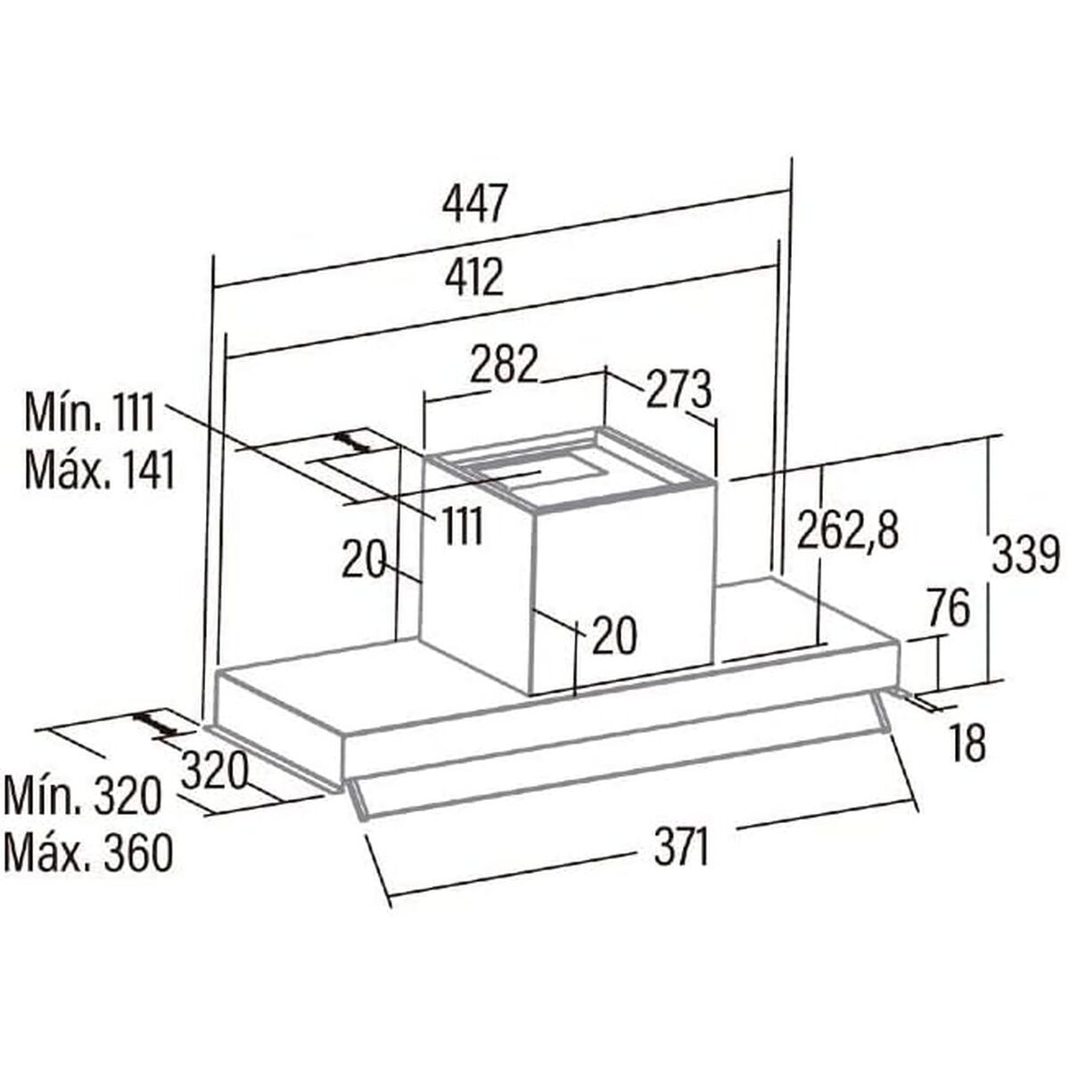 KALINDRA | BB. Kitchen extractor Cata ARMONIA45X
