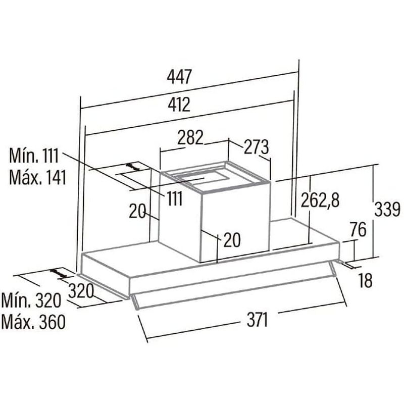 KALINDRA | BB. Kitchen extractor Cata ARMONIA45X