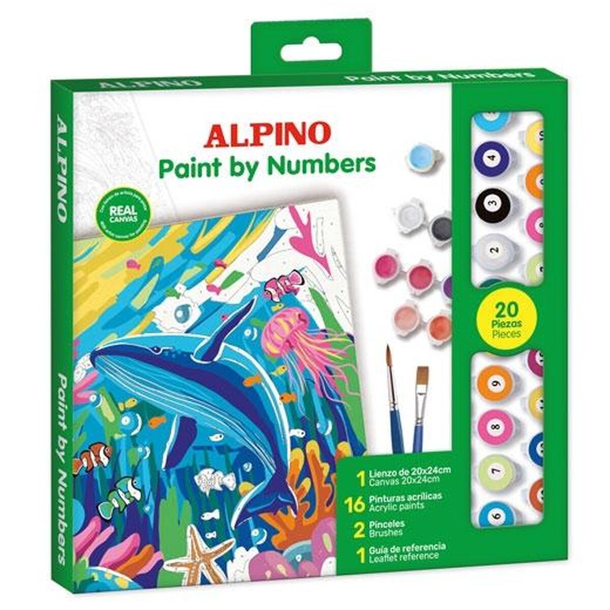 KALINDRA | BB. Paint by Numbers Set Alpino Ocean 6 Units