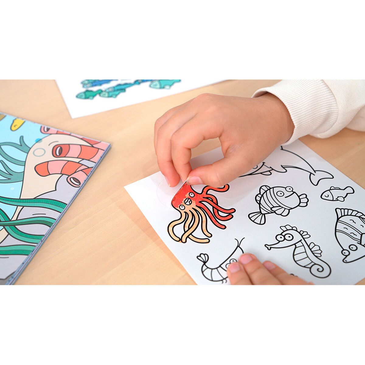 KALINDRA | BB. Picture Block for Colouring In Milan Blue odissey