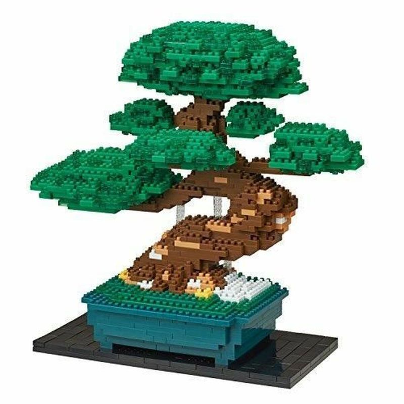 KALINDRA | BB. Juego de Construcción Nanoblock Bonsai Pine Deluxe Edition NB-039
