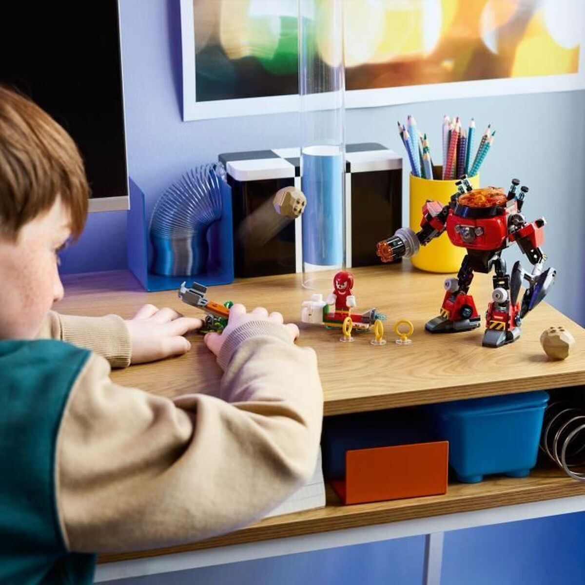 KALINDRA | BB. Construction set Lego 77005 Sonic Knuckles VS Dr. Eggman Egg Crusher Mech 350 Pieces