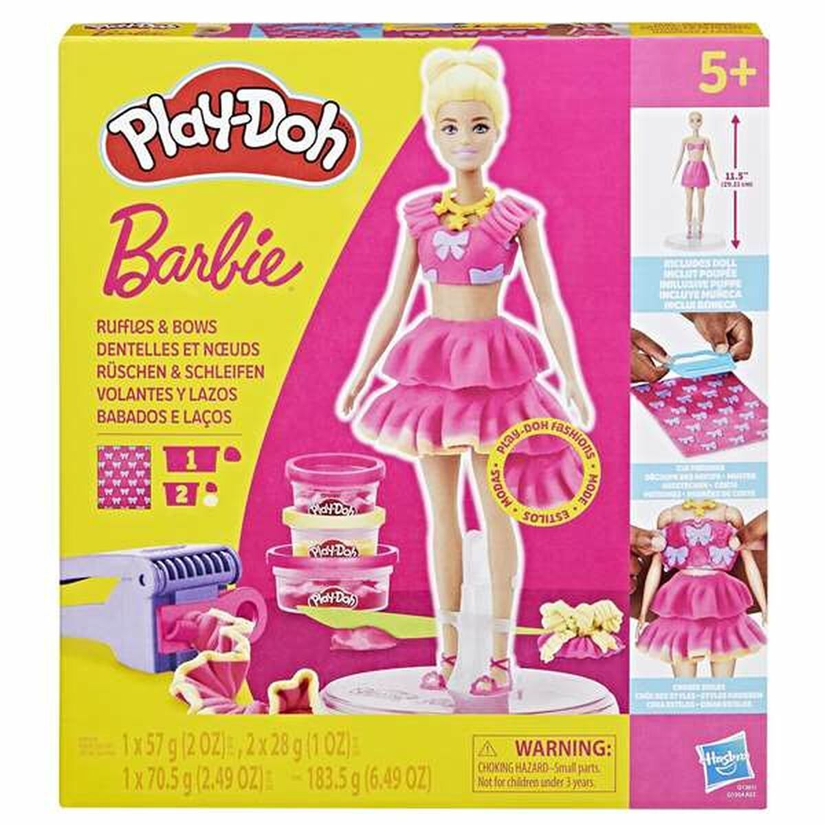 KALINDRA | BB. Creative Modelling Clay Game Play-Doh Barbie Ruffles &amp; Bows