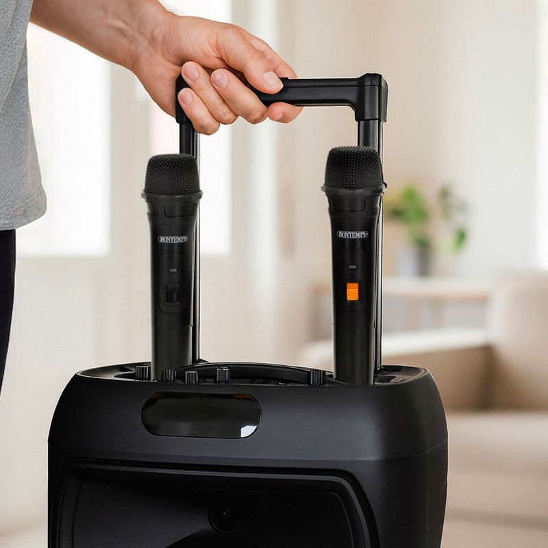 KALINDRA | BB. Speaker with Karaoke Microphone Bontempi Plastic 34 x 50 x 29 cm (2 Units)