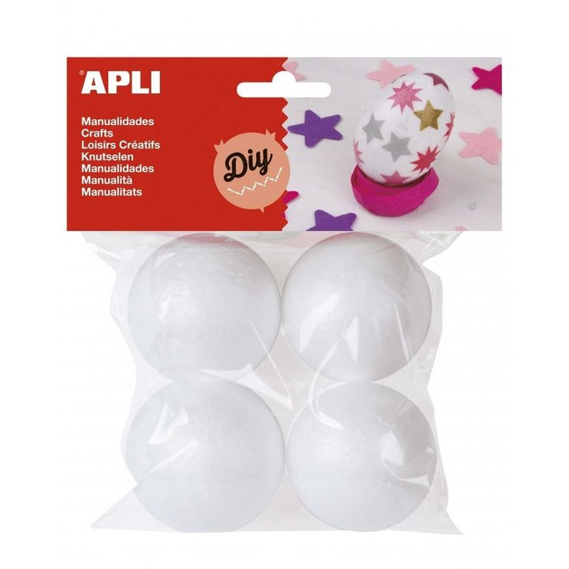 KALINDRA | BB. Materials for Handicrafts Apli 45 mm Ball White (20 Units)