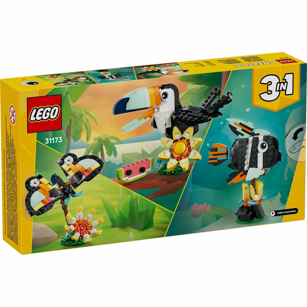 KALINDRA | BB. Construction set Lego 31173 Wild Animals : Tropical Toucan 225 Pieces