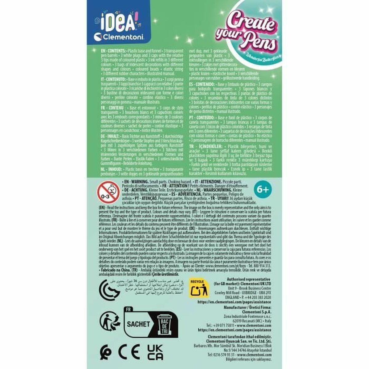 KALINDRA | BB. Craft Game Clementoni CReate you Pens Wonderful Butterflies