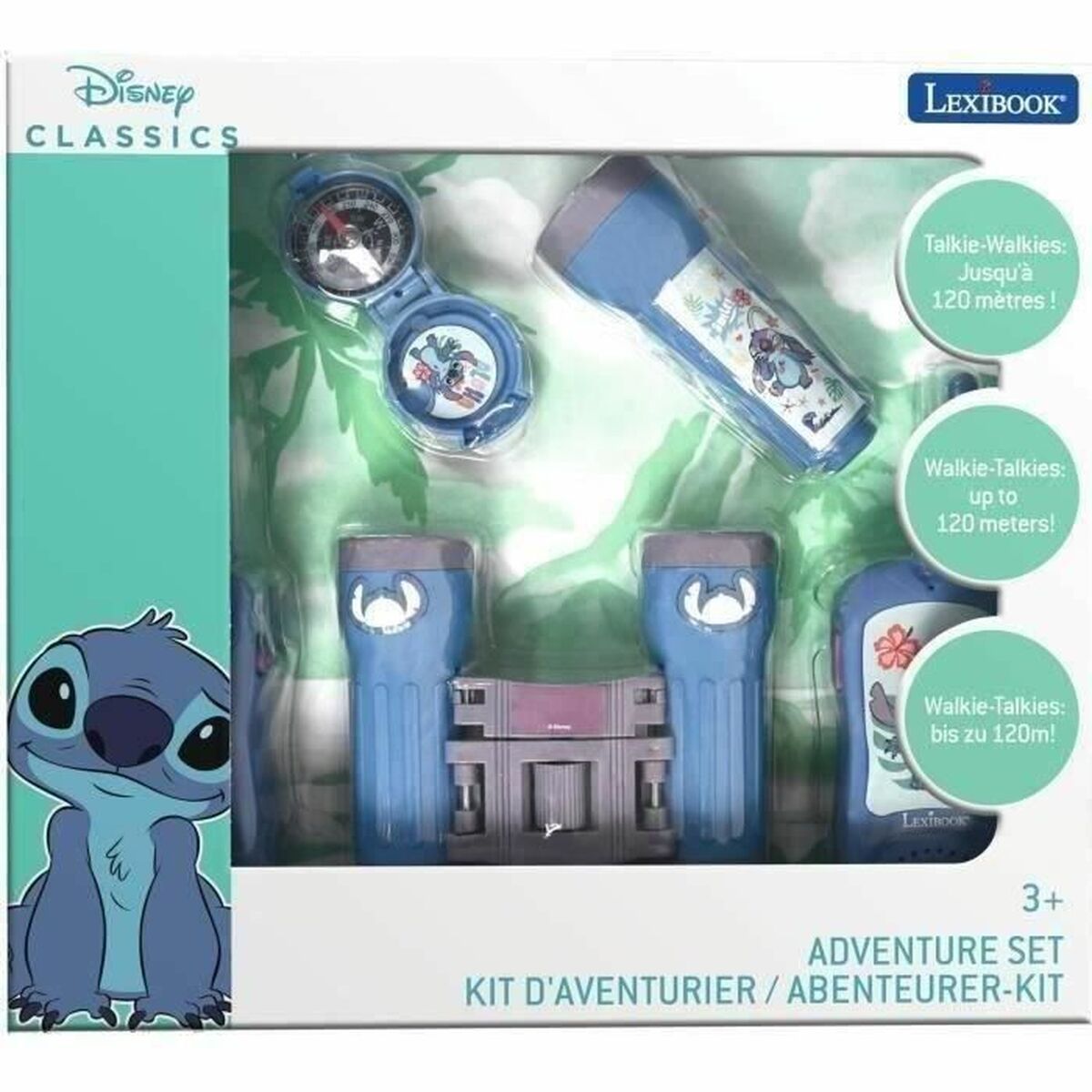 KALINDRA | BB. Walkie-Talkie Lexibook Kit de Aventurero con Walkie Talkies Stitch