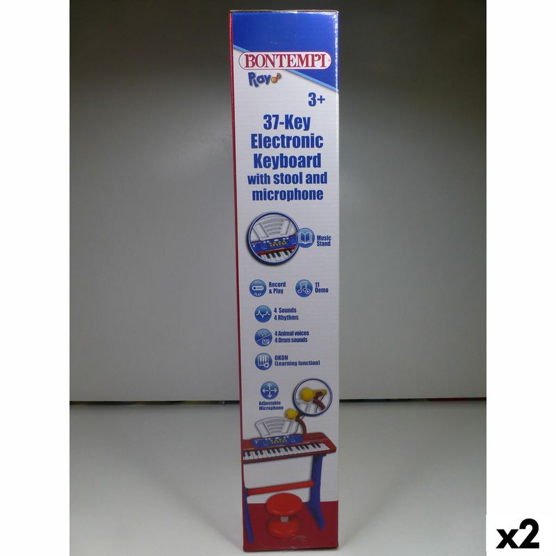 KALINDRA | BB. 37-Key Keyboard Bontempi 43 x 56 x 23 cm (2 Units)