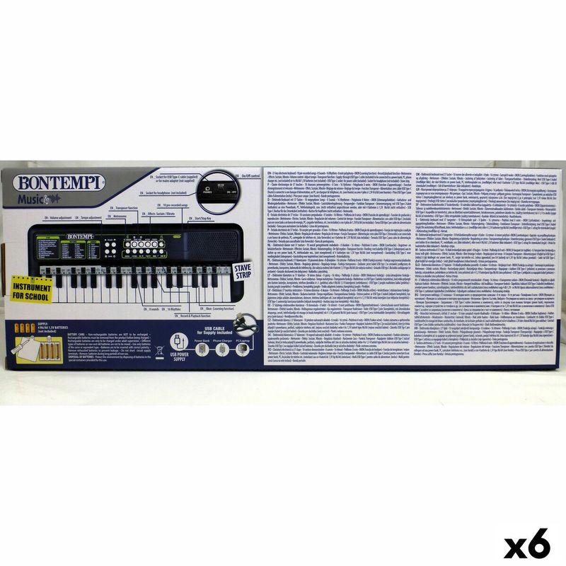KALINDRA | BB. 37-Key Keyboard Bontempi 42 x 4 x 15 cm (6 Units)