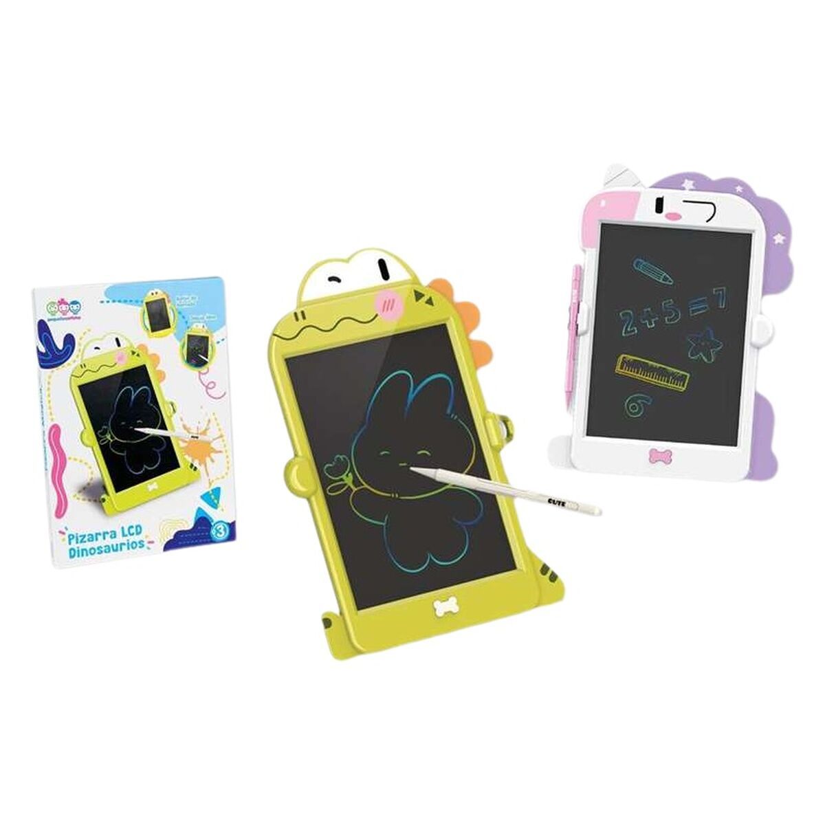 KALINDRA | BB. LCD Writing and Drawing Tablet White Green 32 x 23 cm