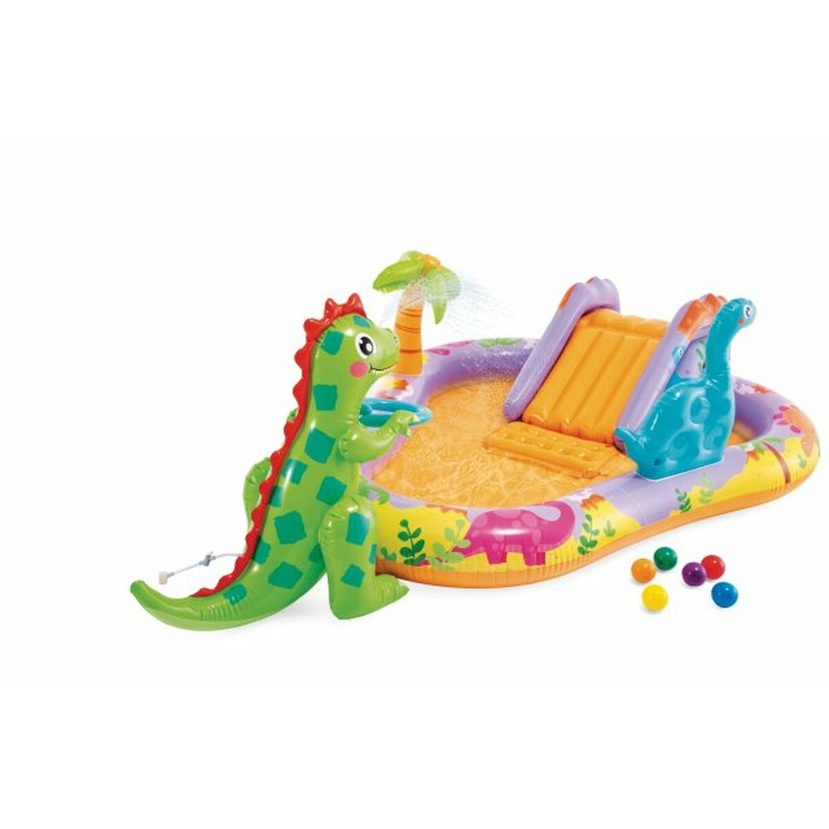 KALINDRA | BB. Inflatable Paddling Pool for Children Intex Dino Park 201 x 157 x 69 cm