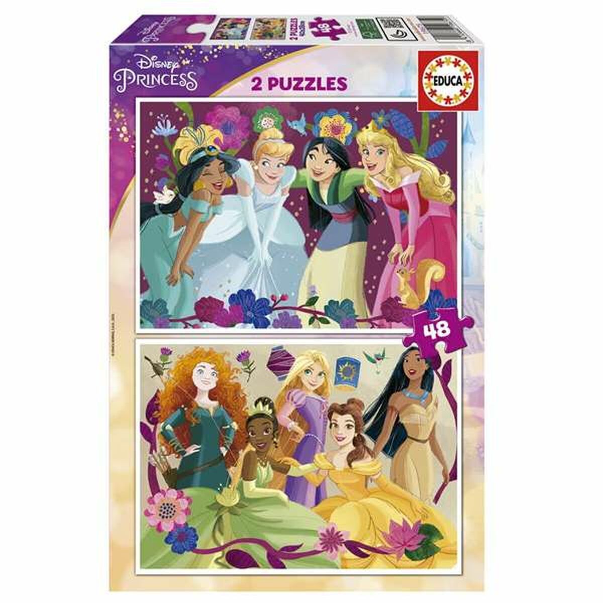 KALINDRA | BB. Puzzle Educa Disney Princess 2 x 48