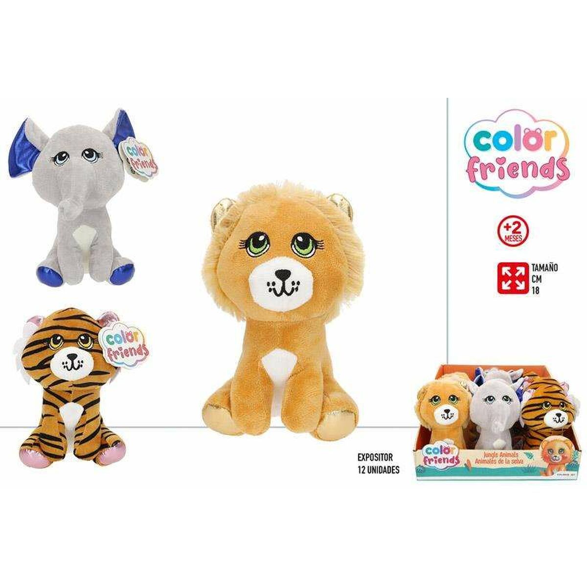 KALINDRA | BB. Fluffy toy Colorbaby Animals 18 cm 1 Unit