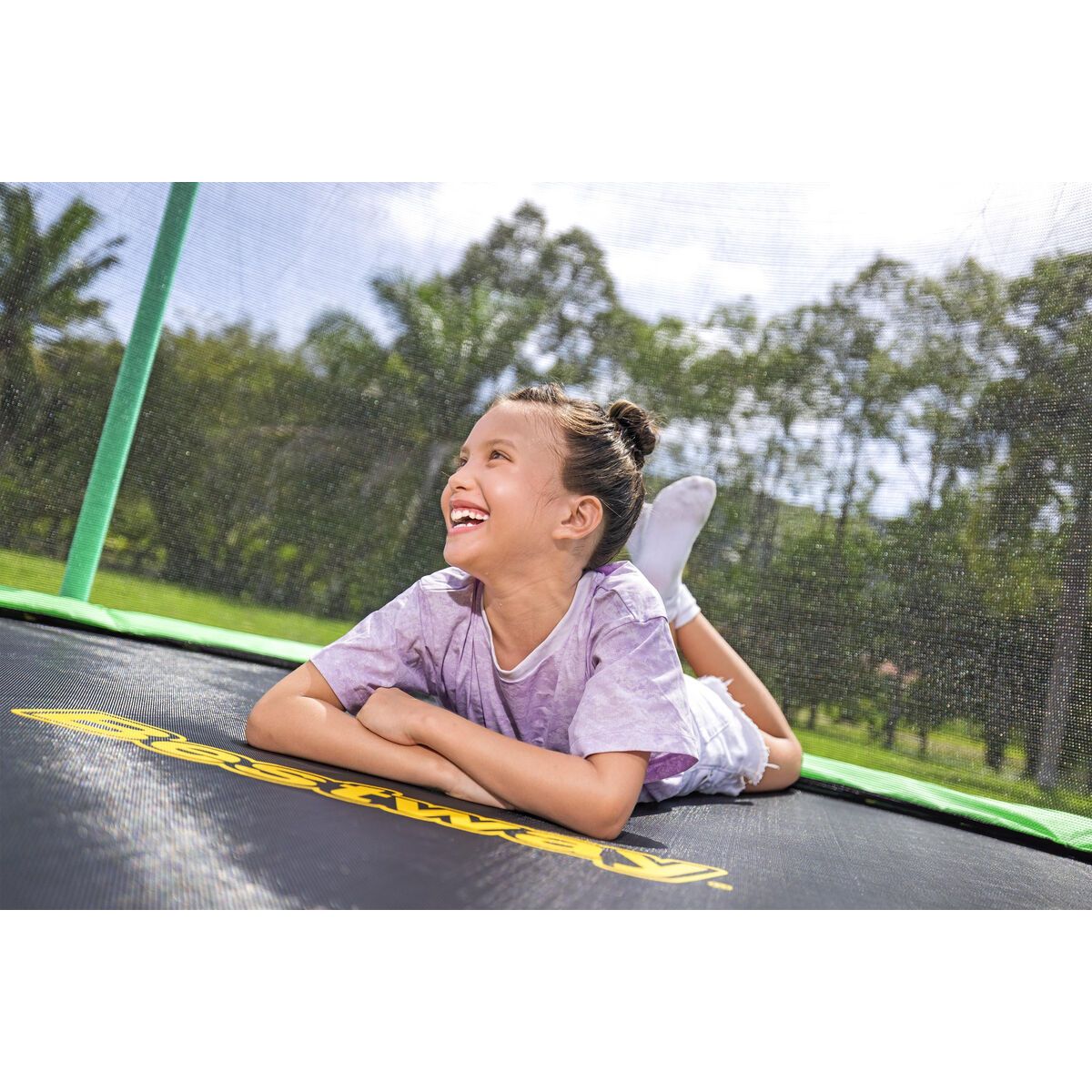 KALINDRA | BB. Bestway Kids Trampoline 244x220 cm +6 Years Garden 59102