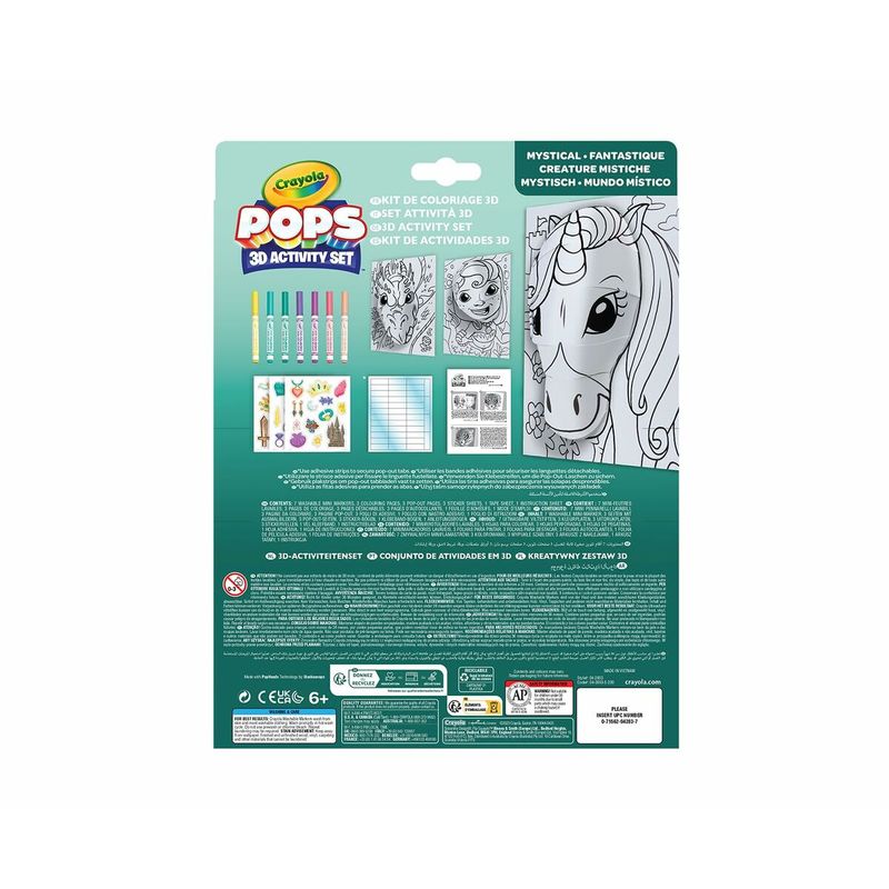 KALINDRA | BB. Pictures to colour in Crayola 3D Color Pops Unicorn