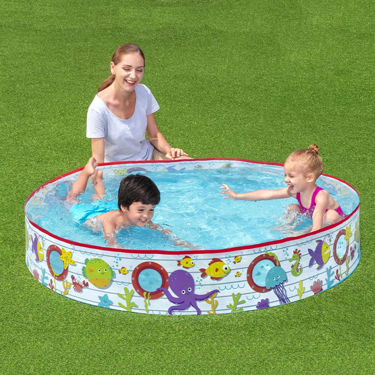 KALINDRA | BB. Inflatable Paddling Pool for Children Bestway Fish 152 x 25 cm