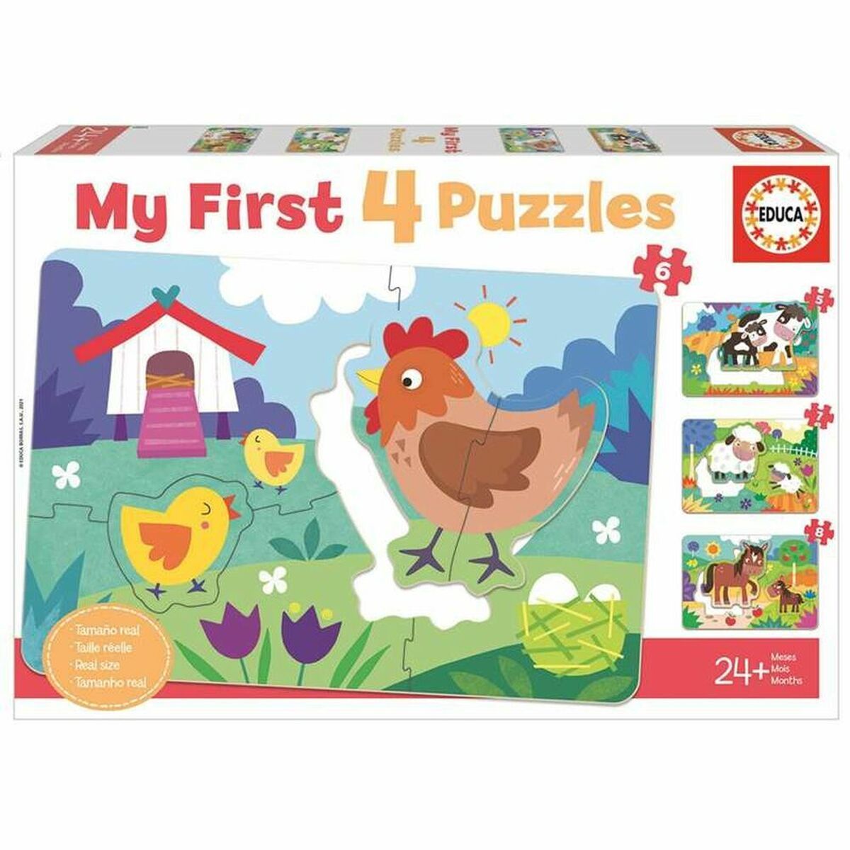 KALINDRA | BB. Puzzle Educa My First Puzzles 8 Pieces (8 + 7 + 6 +5 pcs)