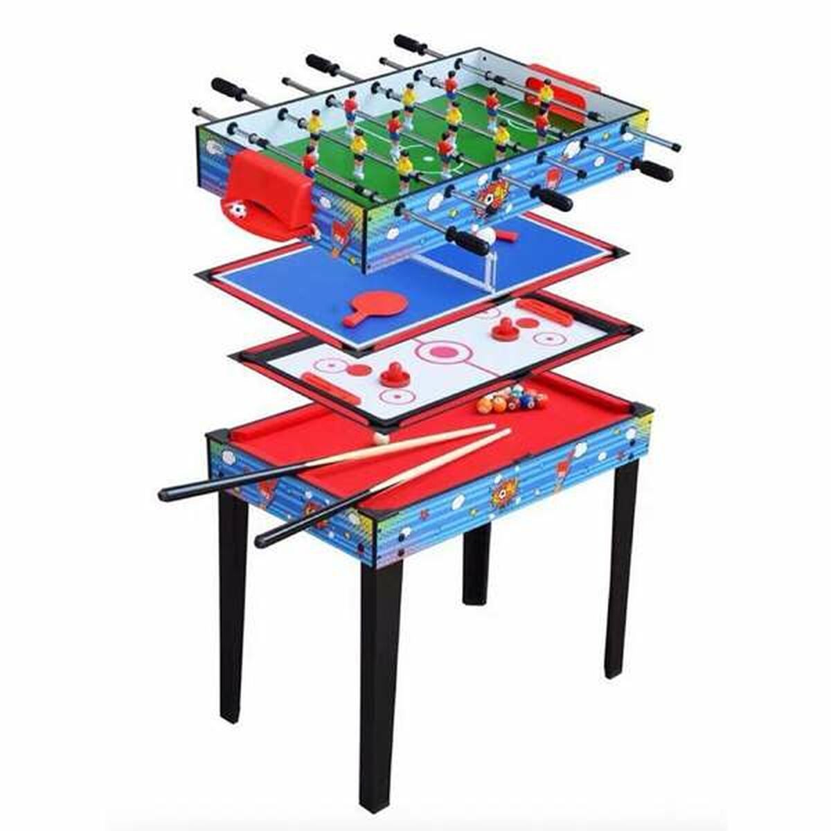 KALINDRA | BB. Multi-game Table 94 x 50,5 x 73,5 cm 4-in-1