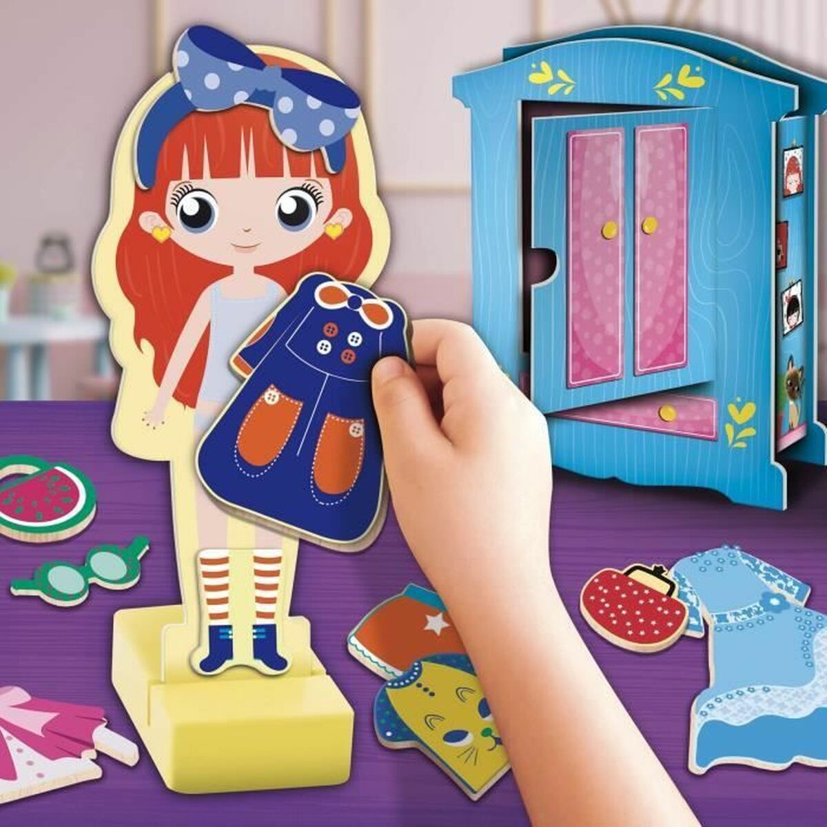 KALINDRA | BB. Educational Game Lisciani Giochi Magnetic Fashion Doll (FR)