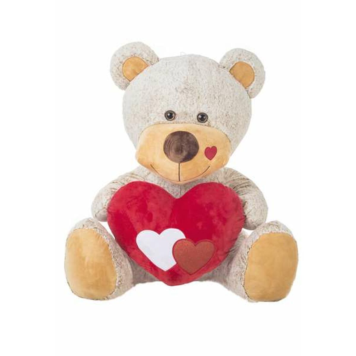 KALINDRA | BB. Fluffy toy Beige Bear Heart 110 cm